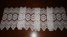 DDR Plauener Spitze Meterware-Stoff-Läufer-Tischdecke- ca. 145 x 34 cm