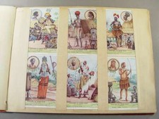 117080, LIEBIG Sammelbilderalbum mit 24 Serien (144 Sammelbilder), rotes Album