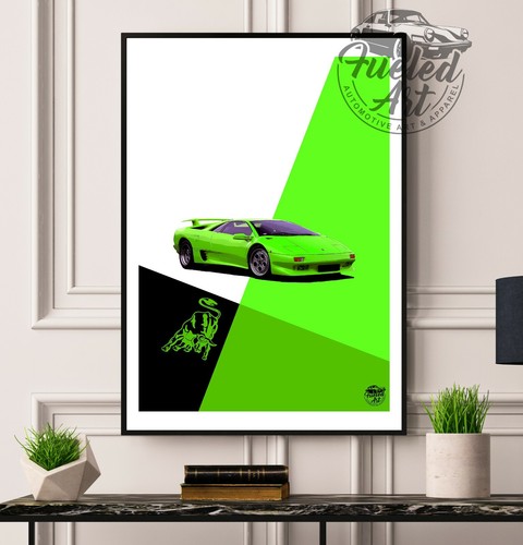 Lamborghini diablo druck - diablo,
