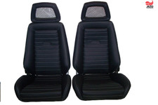 2 Recaro Idealsitz N für Opel Manta Kadett Ford Capri BMW  Leder neu bezogen