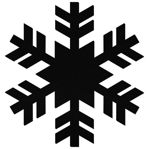 Schwarze filz schneeflocke - filz,