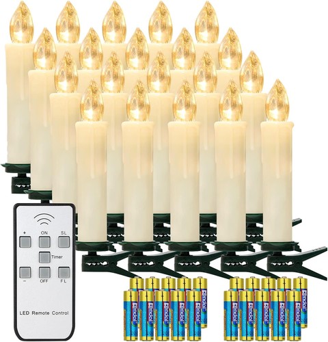 Weihnachtsbaumkerzen 20er set - weihnachtsbaumkerzen,