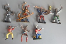 Atlantic 7x Indianer bemalt 60mm 1/32