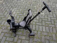 Doona Liki Trike Dreirad S3, Grau, Schiebestange, Zubehör vollständig