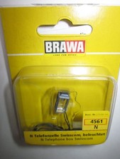 Brawa N / 4561  Telefonzelle Swisscom beleuchtet in OVP / unverbaut !
