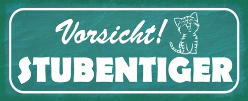 Holzschild 27x10 vorsicht - holzschild,