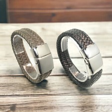 Lederarmband Herren Edelstahl