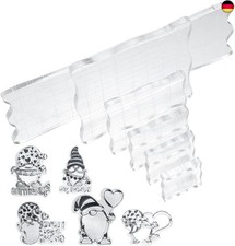 6 Stk Acryl Stempelblock Set