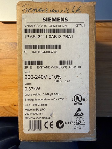 Siemens sinamics g110 - siemens,