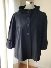 Sallie Sahne Jacke Bluse Oberteil A-Linie Damen,Schwarz Gr. DE 46, top Zustand