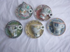 5 Sammel  Mokkatassen Seltmann Weiden Colors of 5 Kontinente sehr guter Zustand