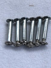 5 Möbelverbinder - Ø5 mm 25 mm Verbindungsschraube Schrankverbinder Vernickelt