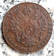 Haus Habsburg 6 Kreuzer 1800 G