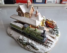 Diorama Bahnhof mit Dampflok
