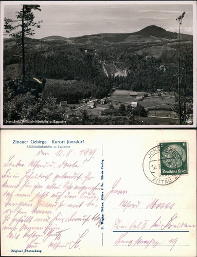 Ansichtskarte jonsdorf - ansichtskarte,