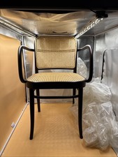 TON Bugholzsessel B04 Kaffee Mit Armlehnen Und Netzgeflecht Ohne Gleiter Neu