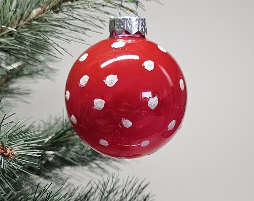 Christmas ball glass - , hand