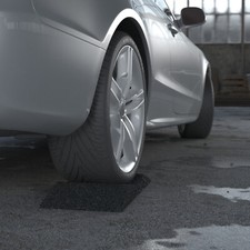 HASKYY® 2x Reifenschuh Reifenschoner schwarz aus Gummigranulat 300mm breit 