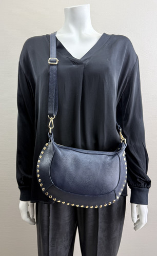 100 leder blau - 100%leder,
