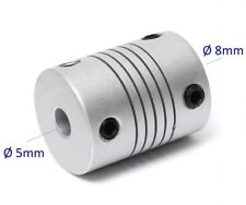5mm auf 8mm Rund Stange Welle Aluminium Kupplung flexibel