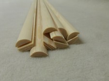 10Stk  90cm Halbrundleiste Kiefer 5x15mm Halbrund Holzleisten