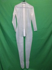 Latex Catsuit Bodysuit transparent mit Socken