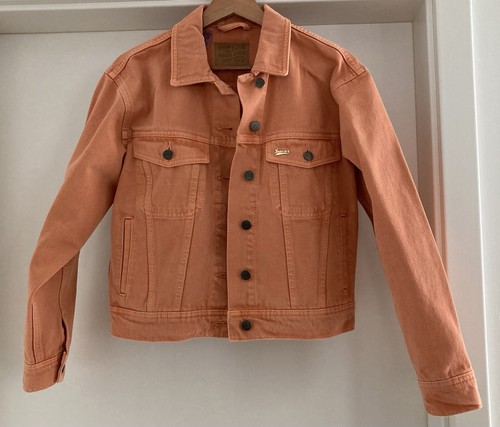 Orangene jeansjacke s - orangene, gr.