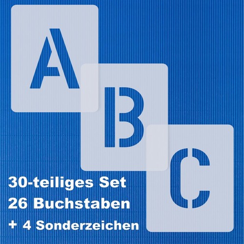 Buchstaben schablonen - buchstaben, ●