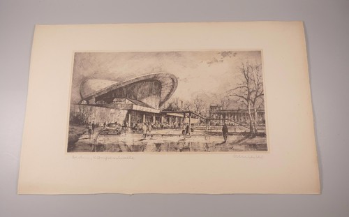 Radierung horst miesler berlin - horst,