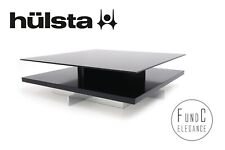 Hülsta CT 90 Lilac Hochglanz Holz Beistelltisch Couchtisch schwarz