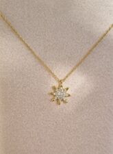 Juwelkerze Kette Gold Lang Stern