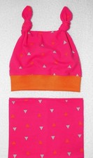  Knoten Mütze Loop Schal 2 Tlg Set Triangles HANDMADE