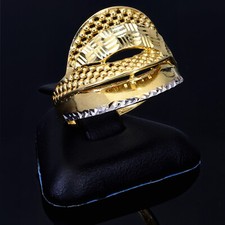 Eleganter Netz Kugel Ring 585