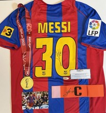 Lionel Messi Handsigniertes FC Barcelona Trikot Zertifiziert 2004/05