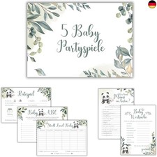 JEKA Babyshower Spiele Set, 5