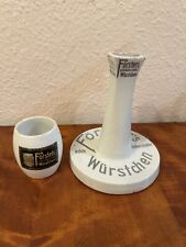 Halberstädter Würstchen Försters Stönder Senftopf alte Werbung