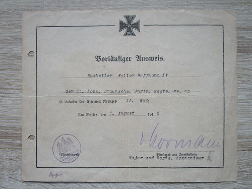 Urkunde,Besitzzeugnis