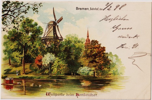 Ansichtskarte postkarte 1898 - postkarte,