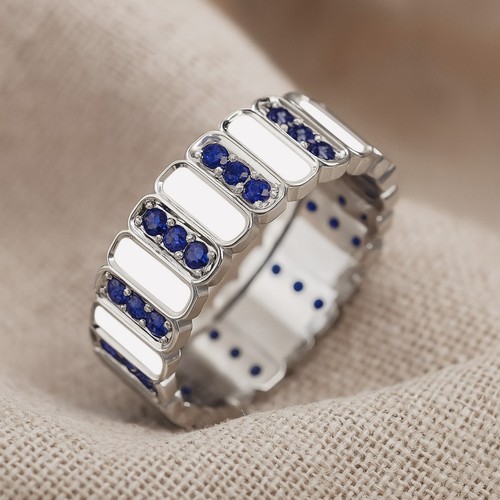 Blauer saphir band 925 - band,