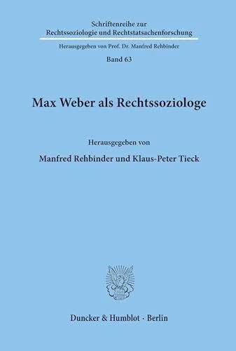Max weber als rechtssoziologe - als,