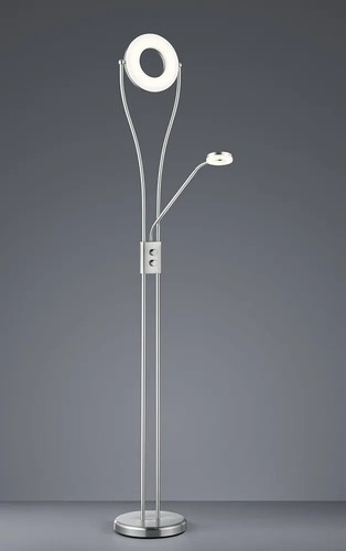 Led stehlampe chrom weiß - stehlampe, in