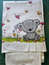 Bordüre Jersey Teddy, Schmetterling, Blumen 1,65x1m