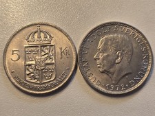 Schweden 5 Kronen 1972 VZ