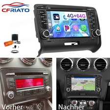 4+64GB Für AUDI TT MK2 8J 2006-2014 Android 15 CarPlay GPS Navi RDS BT Autoradio