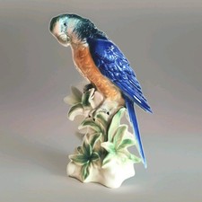 Papagei Vogel Porzellan Figur, Wagner & Apel, 1. Wahl, toller Zustand 