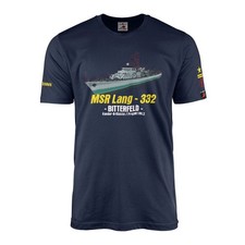 MSR 332 Bitterfeld Minensuchboot Kondor II Volksmarine NVA Modell TShirt#46585