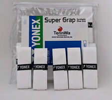 5er Pack YONEX SUPER GRAP Overgrip weiß, das TOP-Griffband der Profis