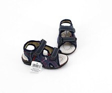 Sandalen Magnus Klettverschluss Leder Textil blau Gr. 25