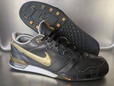 Nike Saku X-Road 44,5 * UK 9,5 schwarz gold Sneaker Leder selten 315044-071