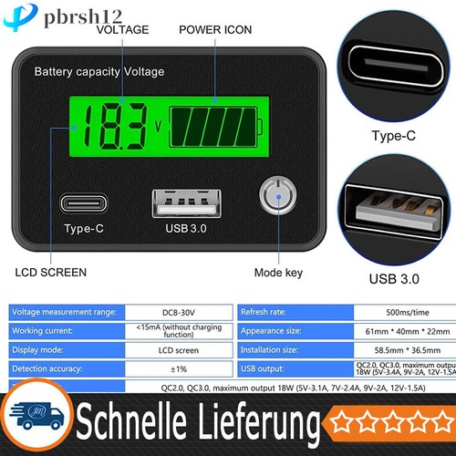 Batterie kapazität voltmeter - kapazität,